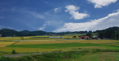 2011年秋の伊達藩領の田園風景